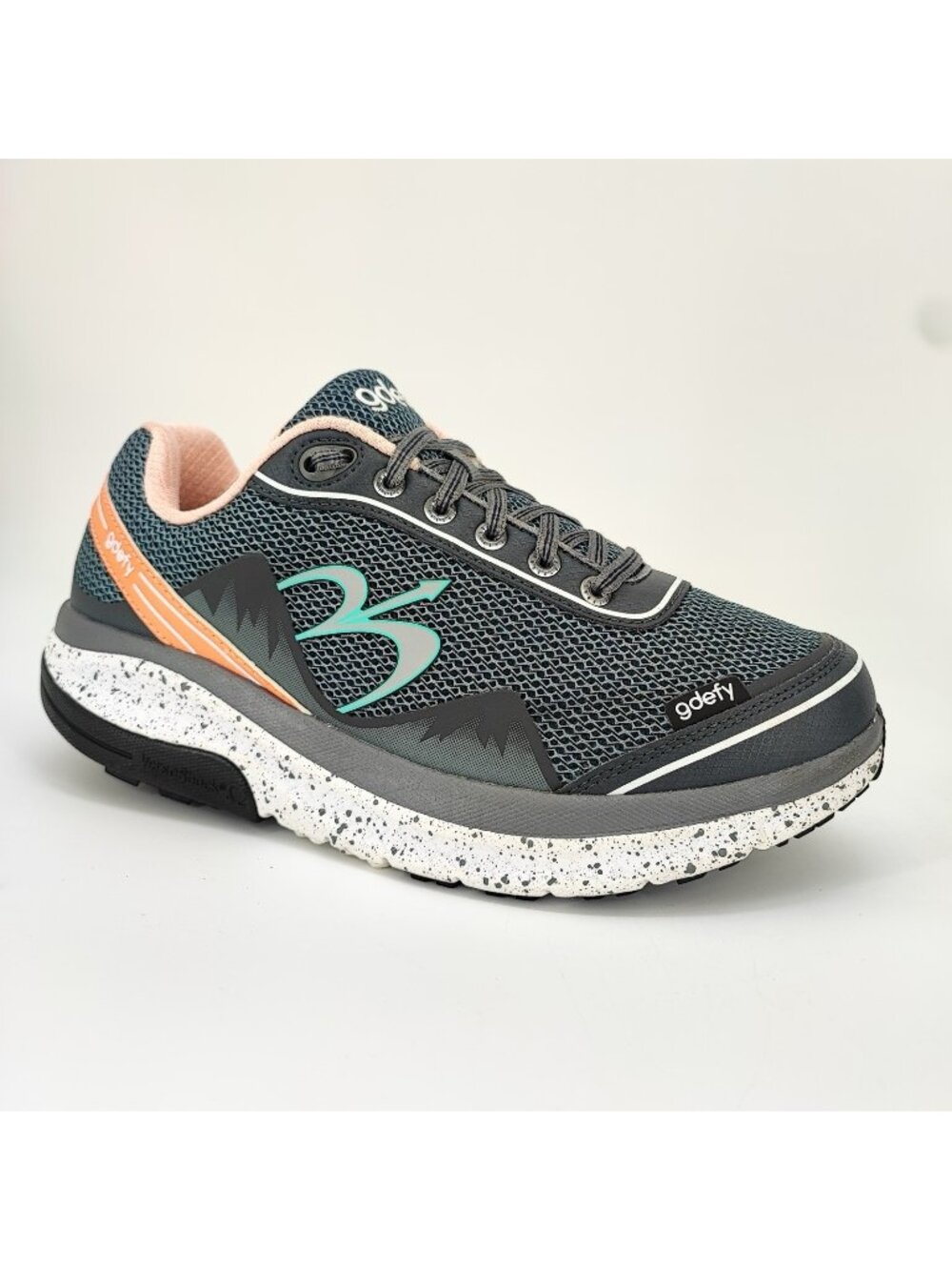 G-Defy Gravity Defyer Mighty Walk Women's Size 9.5 Shoes Gray Pink TB9024FGP-W